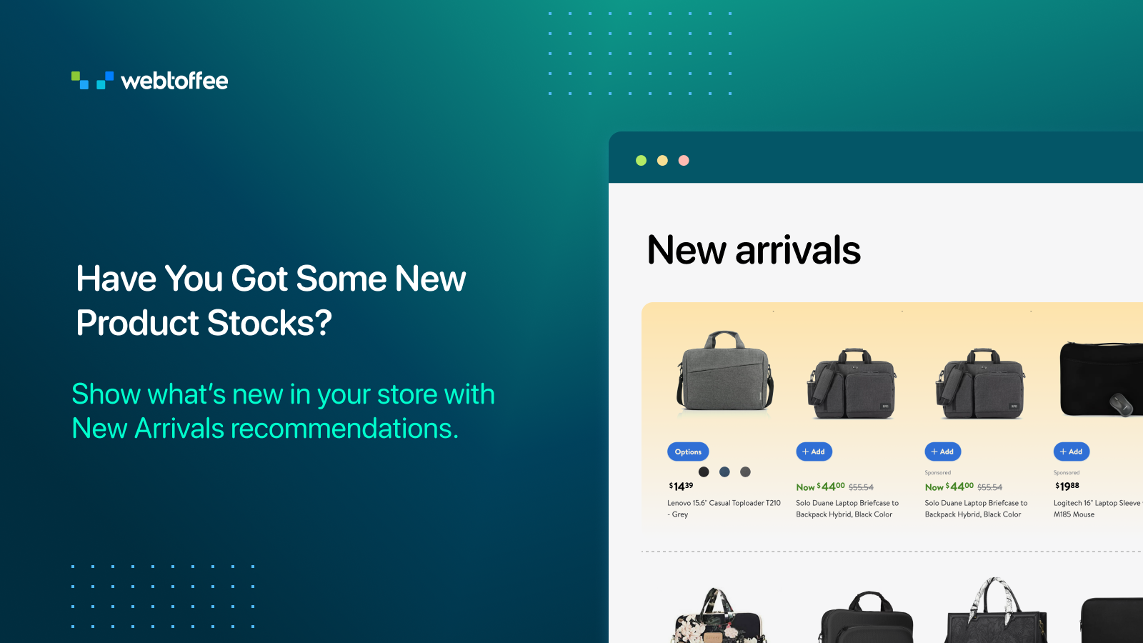 StoreFrog New Arrivals Recommendation