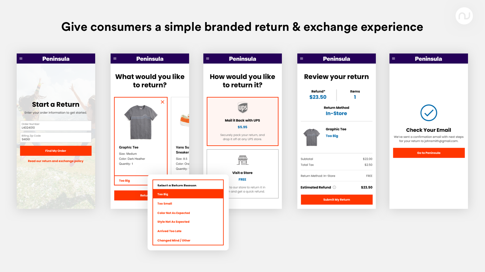 Narvar Return & Exchange Experience