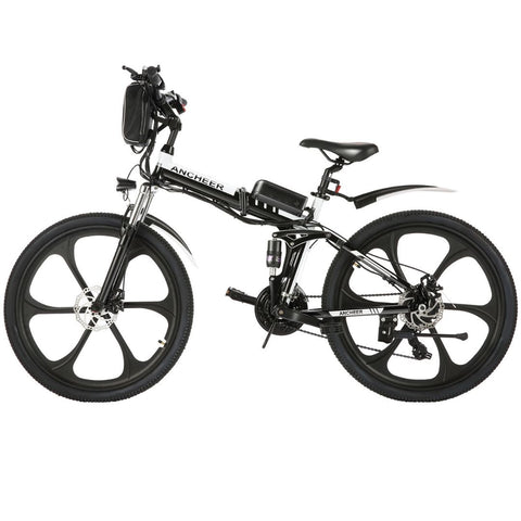 ANCHEER 26 Inch Wheel Folding Electric Mountain Bike with Super Lightweight Magnesium Alloy AM4142