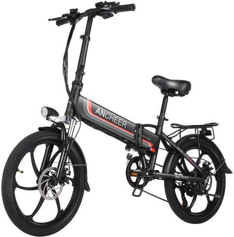 ANCHEER 20 Inch Wheel 350W Folding Commuter Electric City Bike with Removable 48V 10.4Ah Battery AMA5757