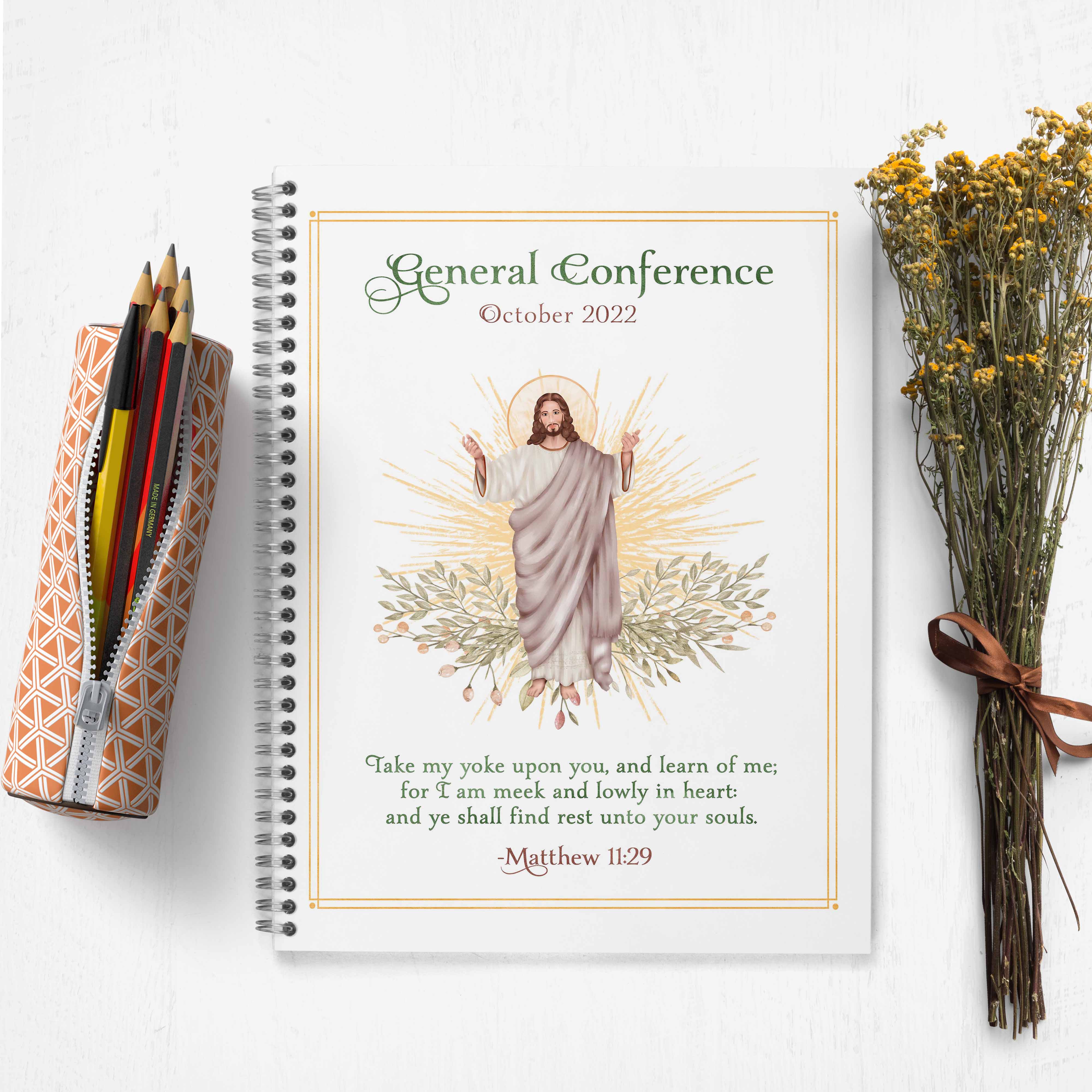 Fall October 2022 General Conference Journal Kit Ministering Printables