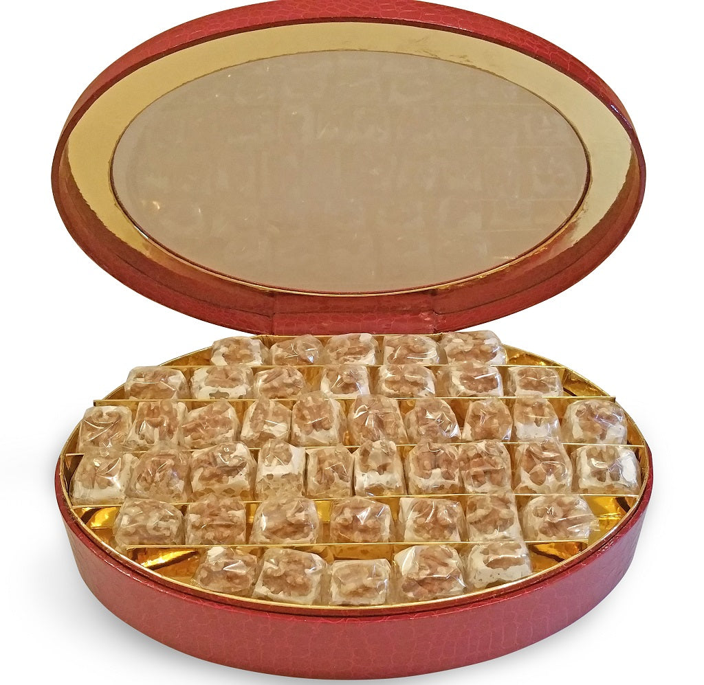 Nougat Mou Artisanal Aux Noix De Grenoble Coffret Luxueux Croco De 88 Delinat