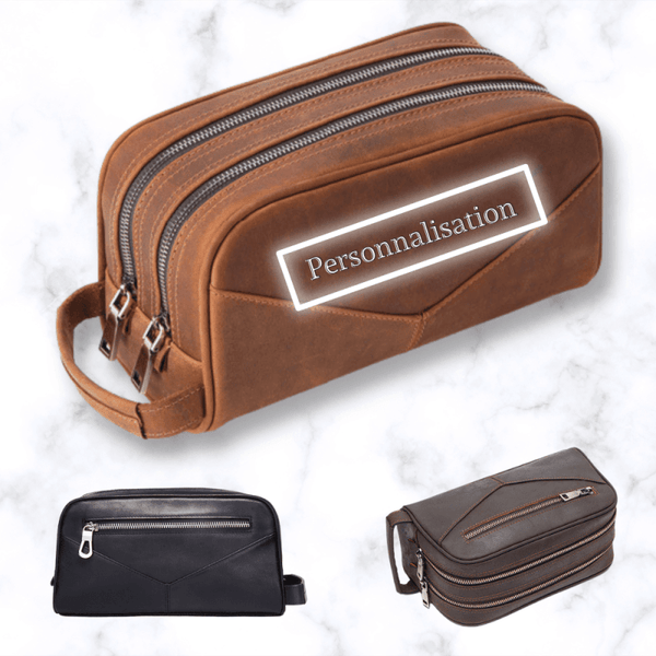 Trousse De Toilette De Luxe Personnalisee En Cuir La Boutique Des Hommes