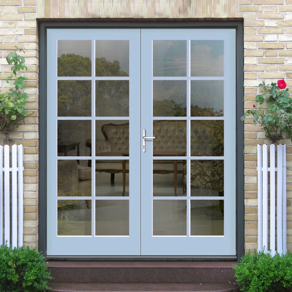 Made To Order Exterior 10 Pane Door Pair Fit Your Own Glass