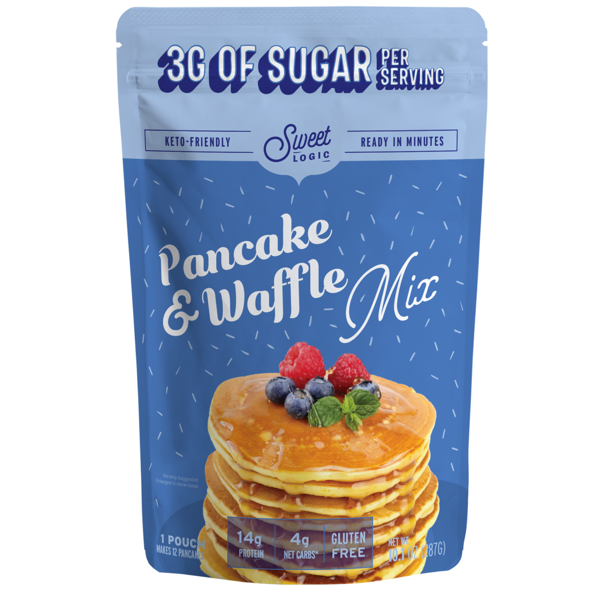 Keto Pancake And Waffle Mix 1 Pack Low Carb Low Sugar Diabetic Fri Sweet Logic