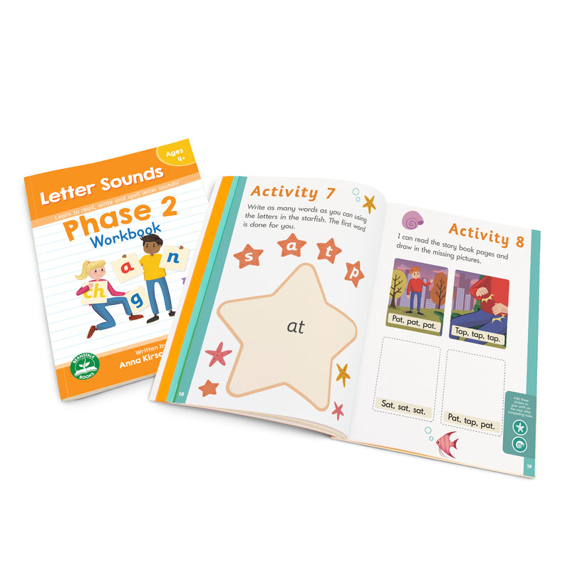 Phase 2 Letter Sounds Workbook 12 Pack Junior Learning Usa
