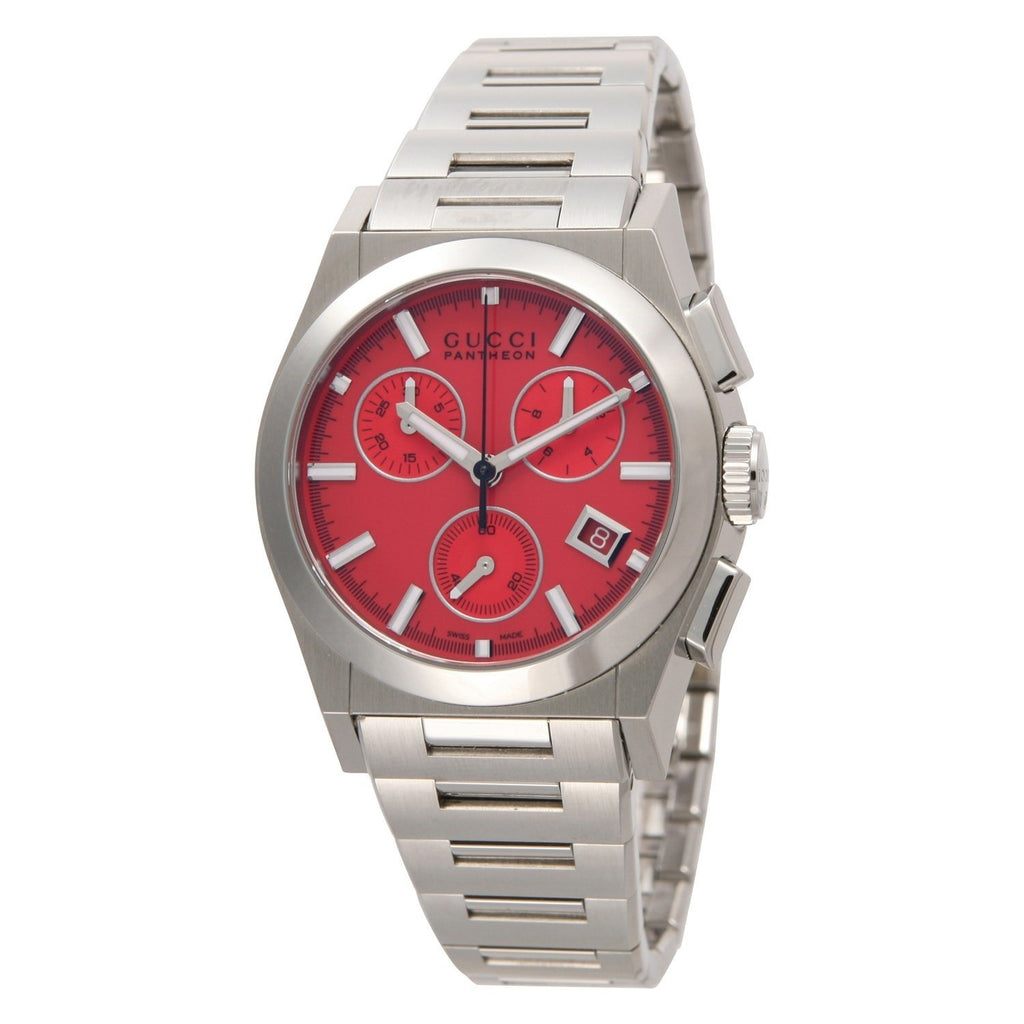 Gucci 115 Pantheon Quartz Chronograph Stainless Steel Watch Ya115412 12oclock Us