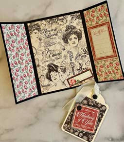 Graphic 45 Card Kit Vol 12 2022 Mon Amour Romantic Card Set Button Farm Club