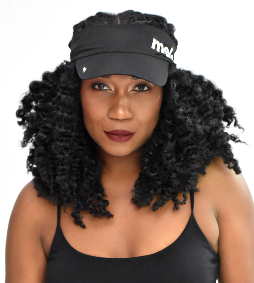 Melanin Stretch Logo Visor Melanin Haircare