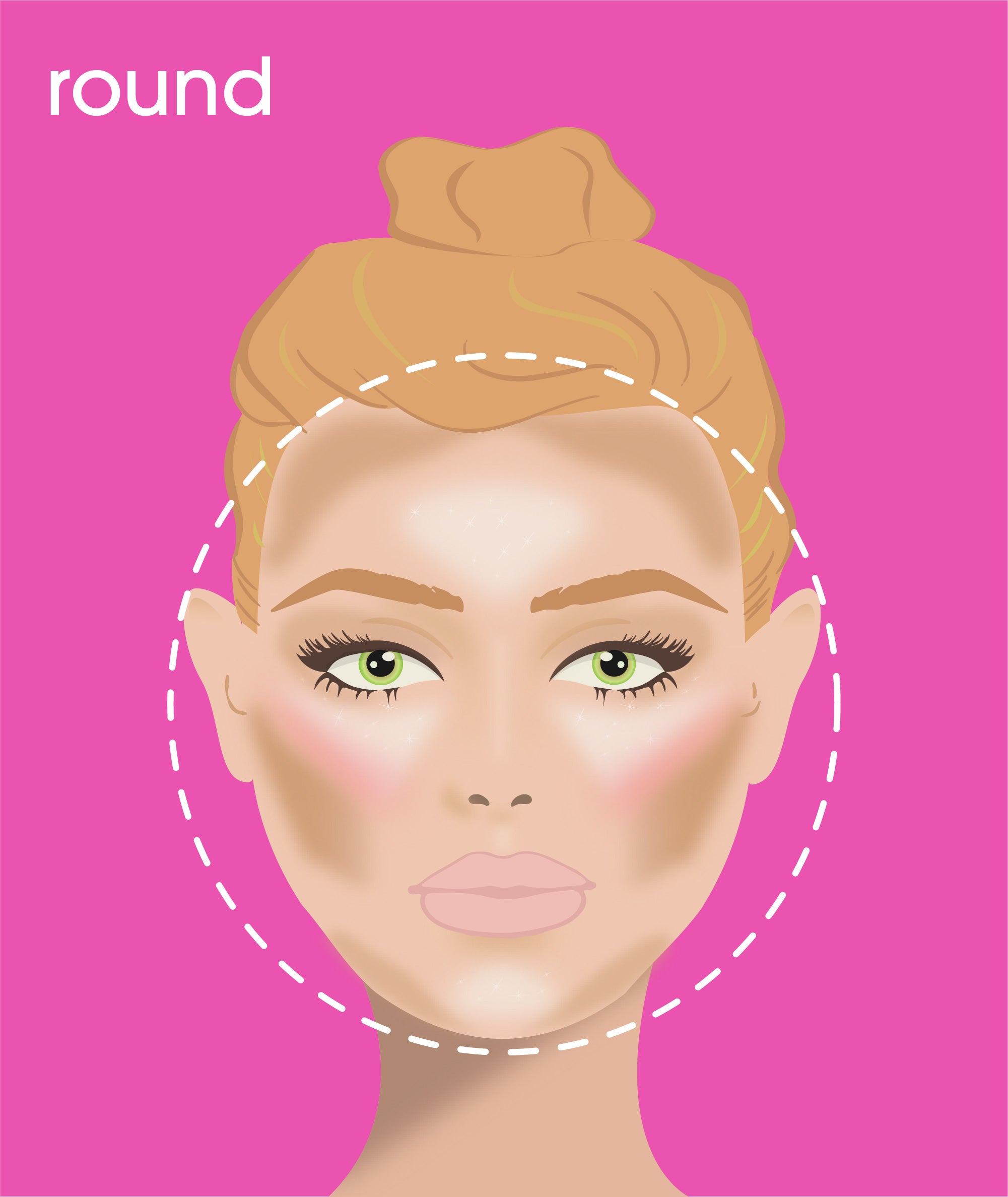 How To Contour For Round Oval Square Or Heart Shaped Face