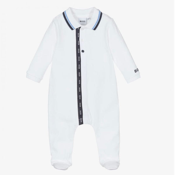 Hugo Boss Babygrow White Bluebells Boutique