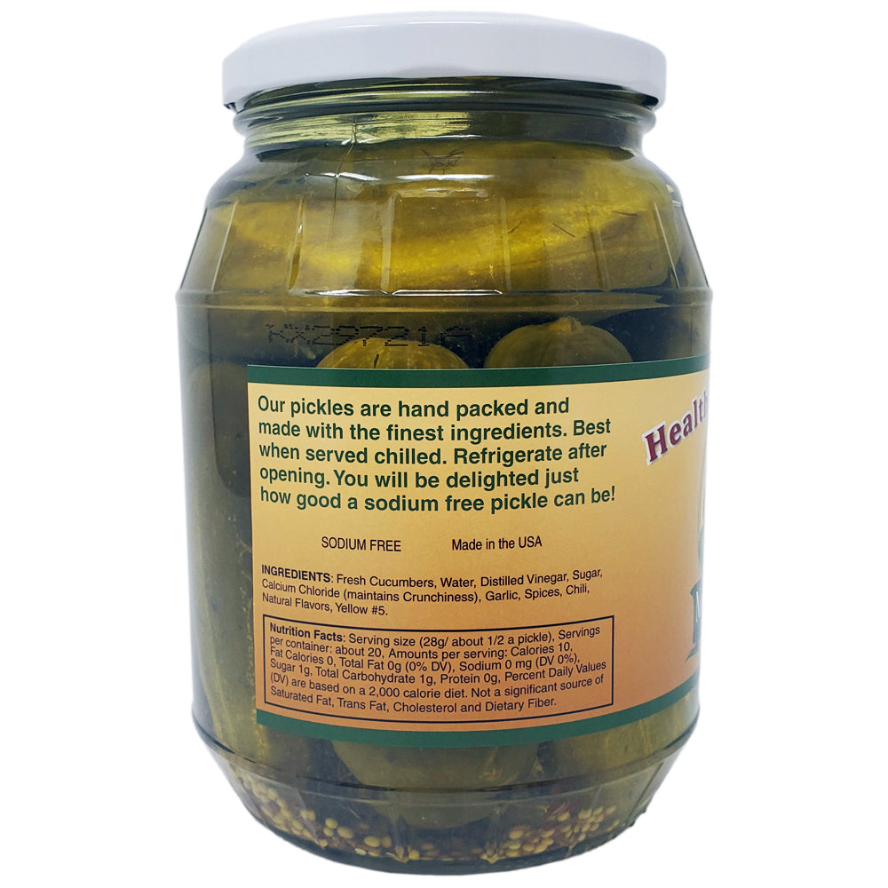 Healthy Heart Market No Salt Dill Pickles 32 Oz