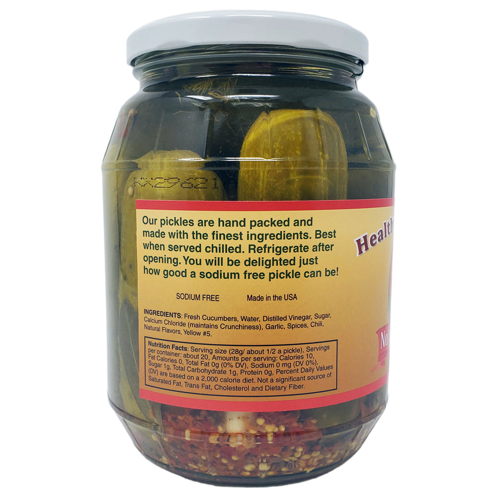Healthy Heart Market No Salt Spicy Hot Dill Pickles
