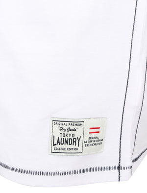 Timaru Cotton Jersey Crew Neck T Shirt In Bright White Tokyo Laundry