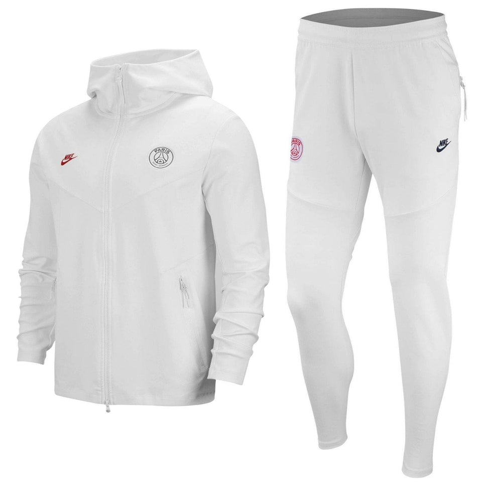 Psg Tech Pro White Presentation Soccer Tracksuit 2019 20 Nike Soccertracksuits Com
