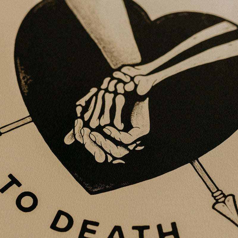 Love You To Death Art Print Thirteensupply Co