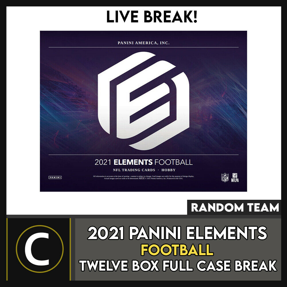 2021 Panini Elements Football 12 Box Full Case Break F777 Random Chamax Cards