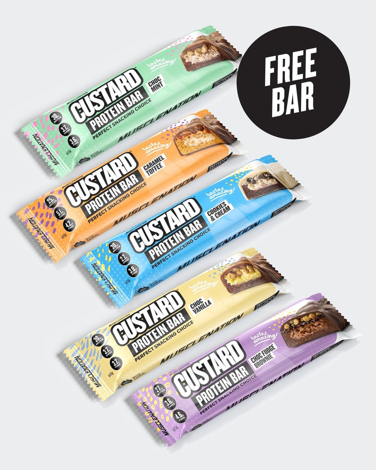 Custard Protein Bar Muscle Nation