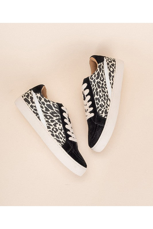 Black Leopard Tennis Shoes Happy Haven Rva