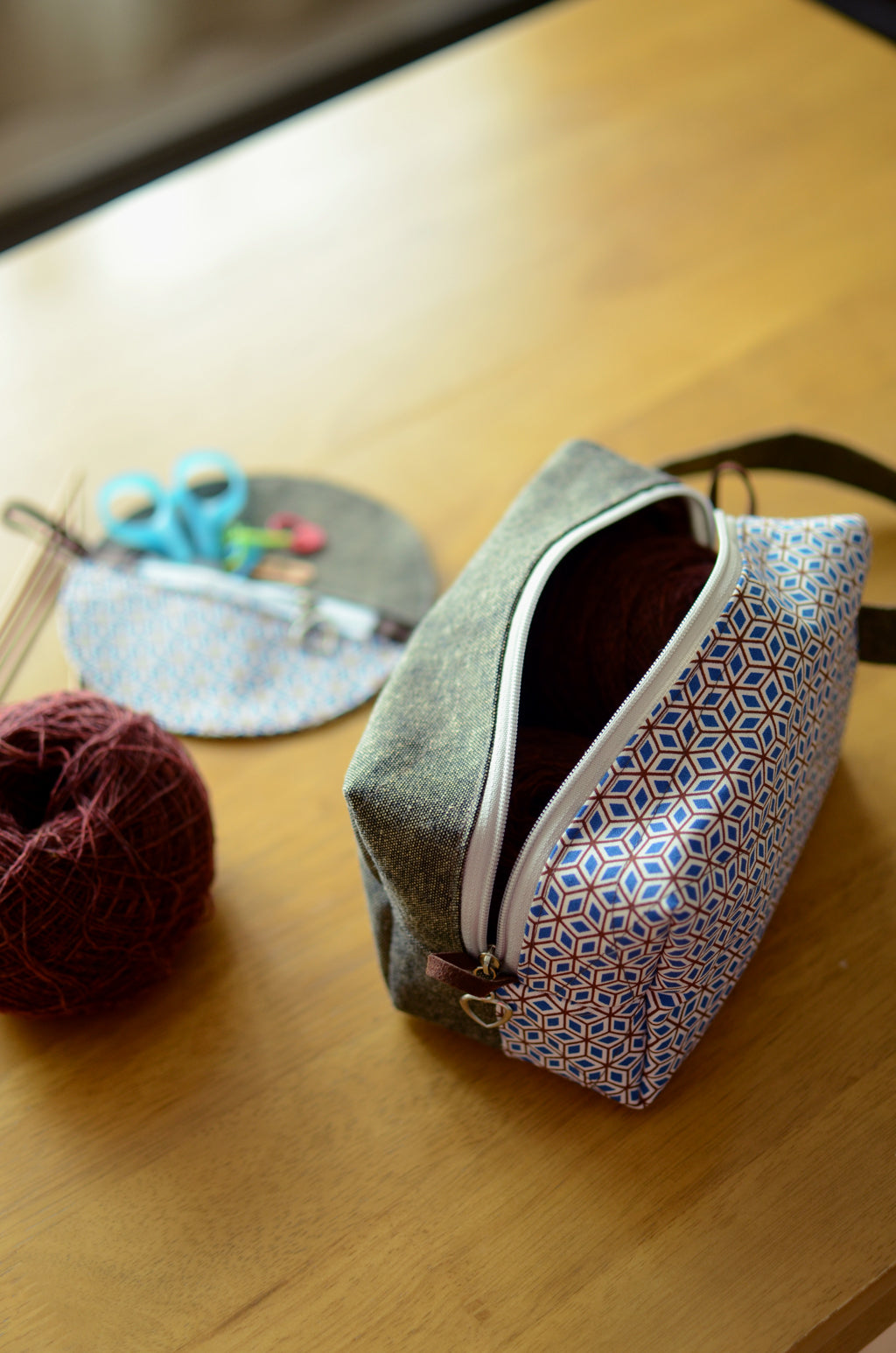 Compact Project Bag For Small Knitting Crochet Project Atelier De Soyun