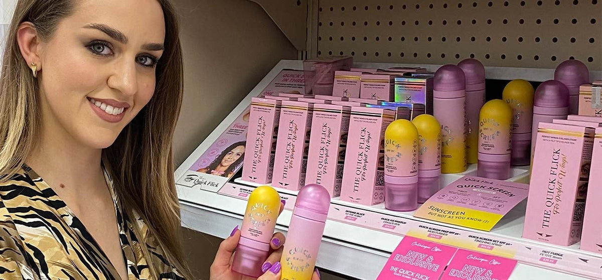 Winged Eyeliner Stamps Faux Mink Lashes The Quick Flick