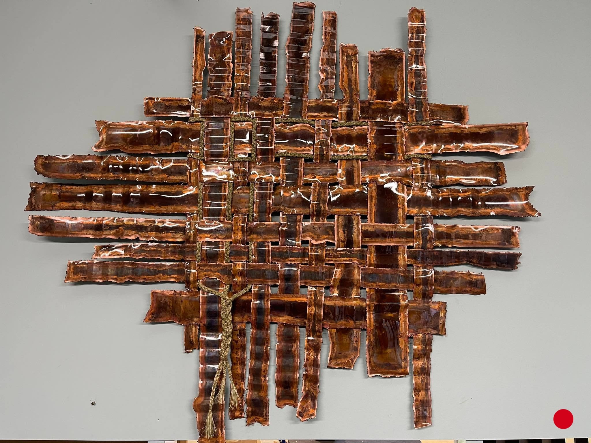 Copper Weaves Wall Art Copperworkx
