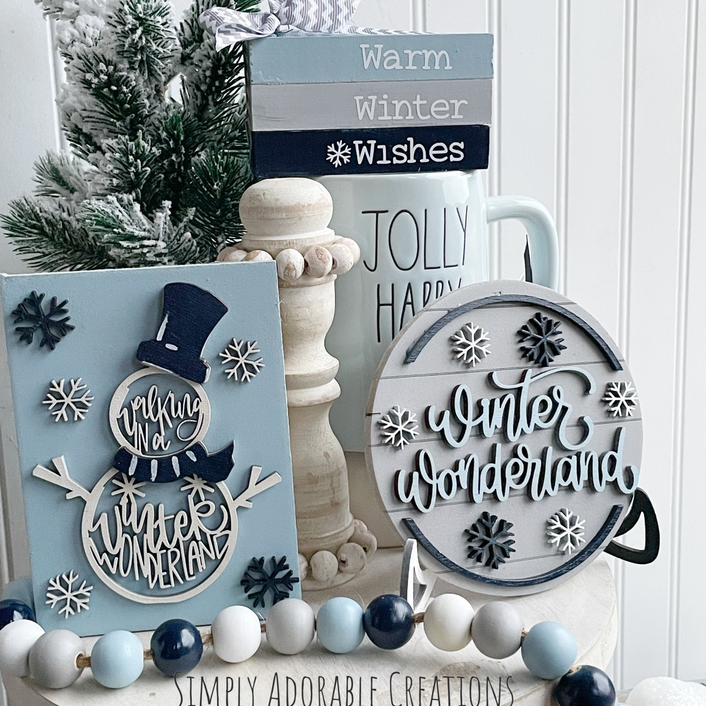 Tiered Tray Signs Simply Adorable Creations