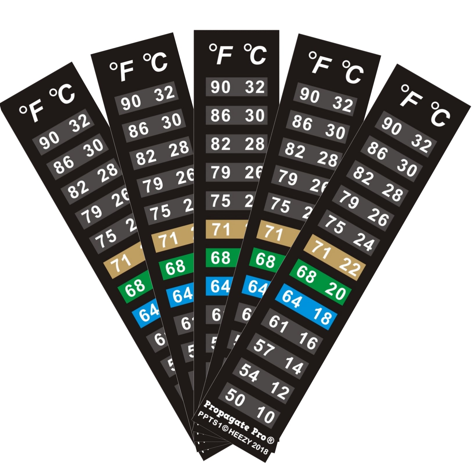 Stick On Thermometer Strips Horizontal Or Vertical Temperature Displa Propagate Pro