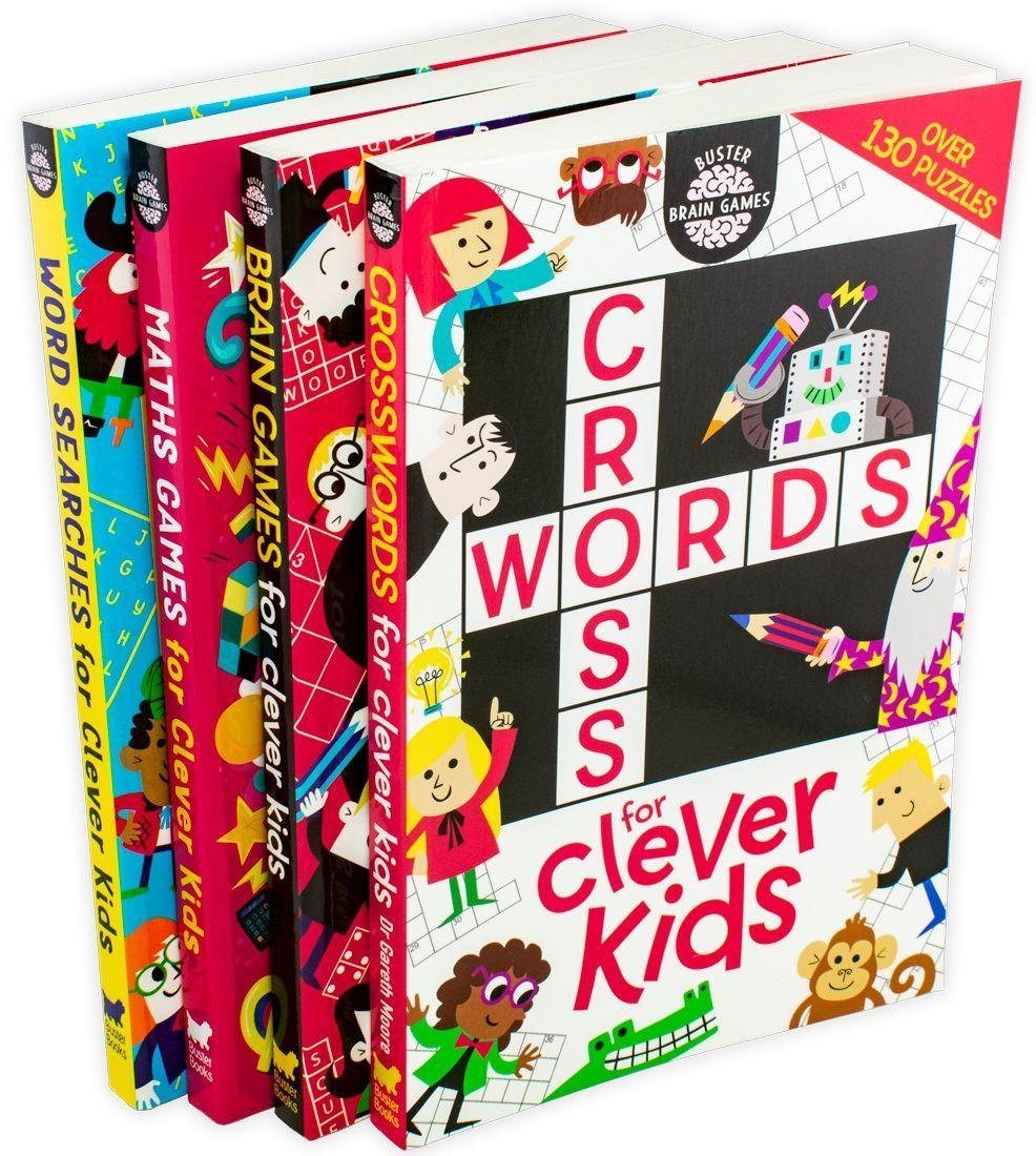 Buster Brain Games For Clever Kids 4 Book Collection 19 99 Usd Just Kids Books
