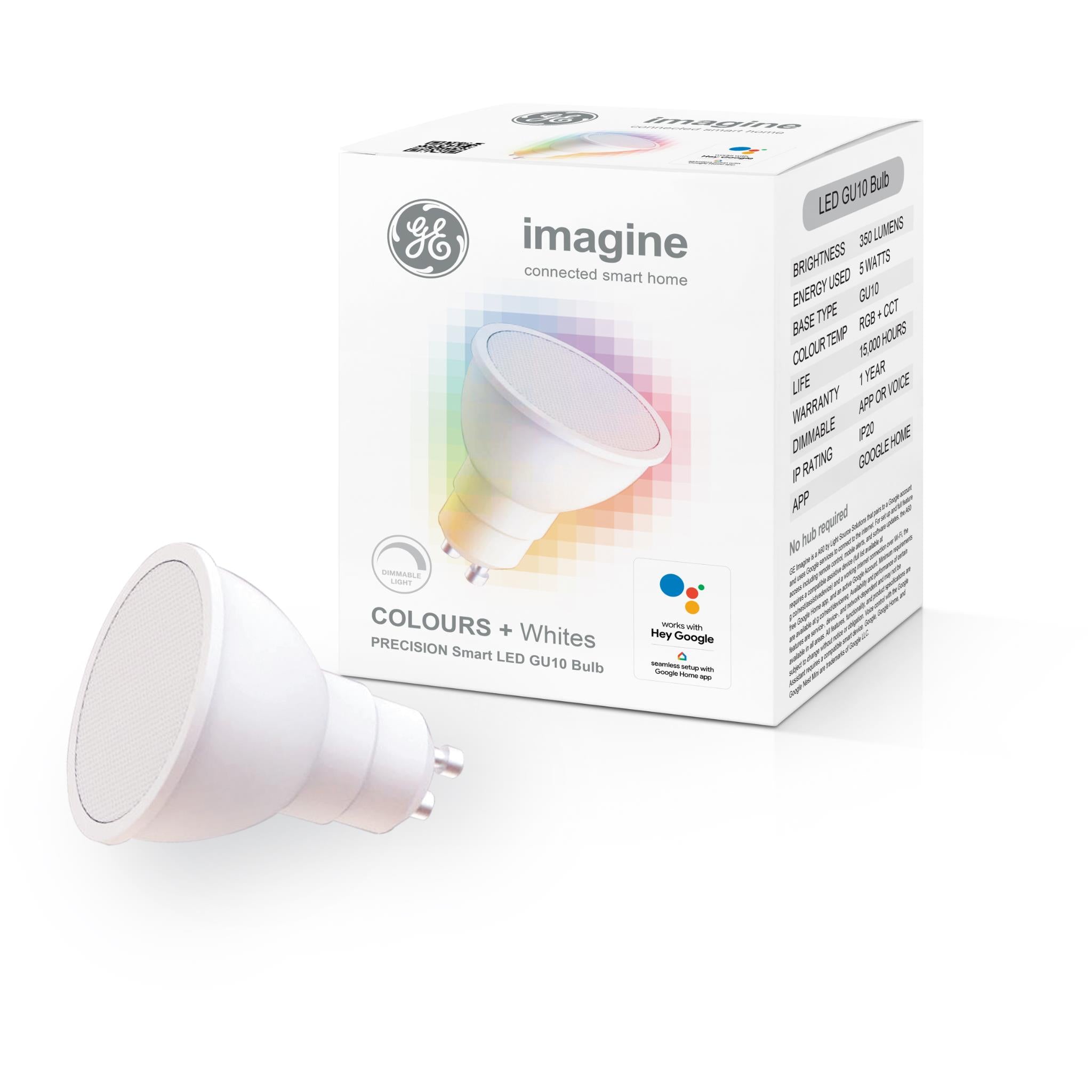 Ge Imagine Precision Gu10 Colour White Smart Led Downlight Bulb Jb Hi Fi