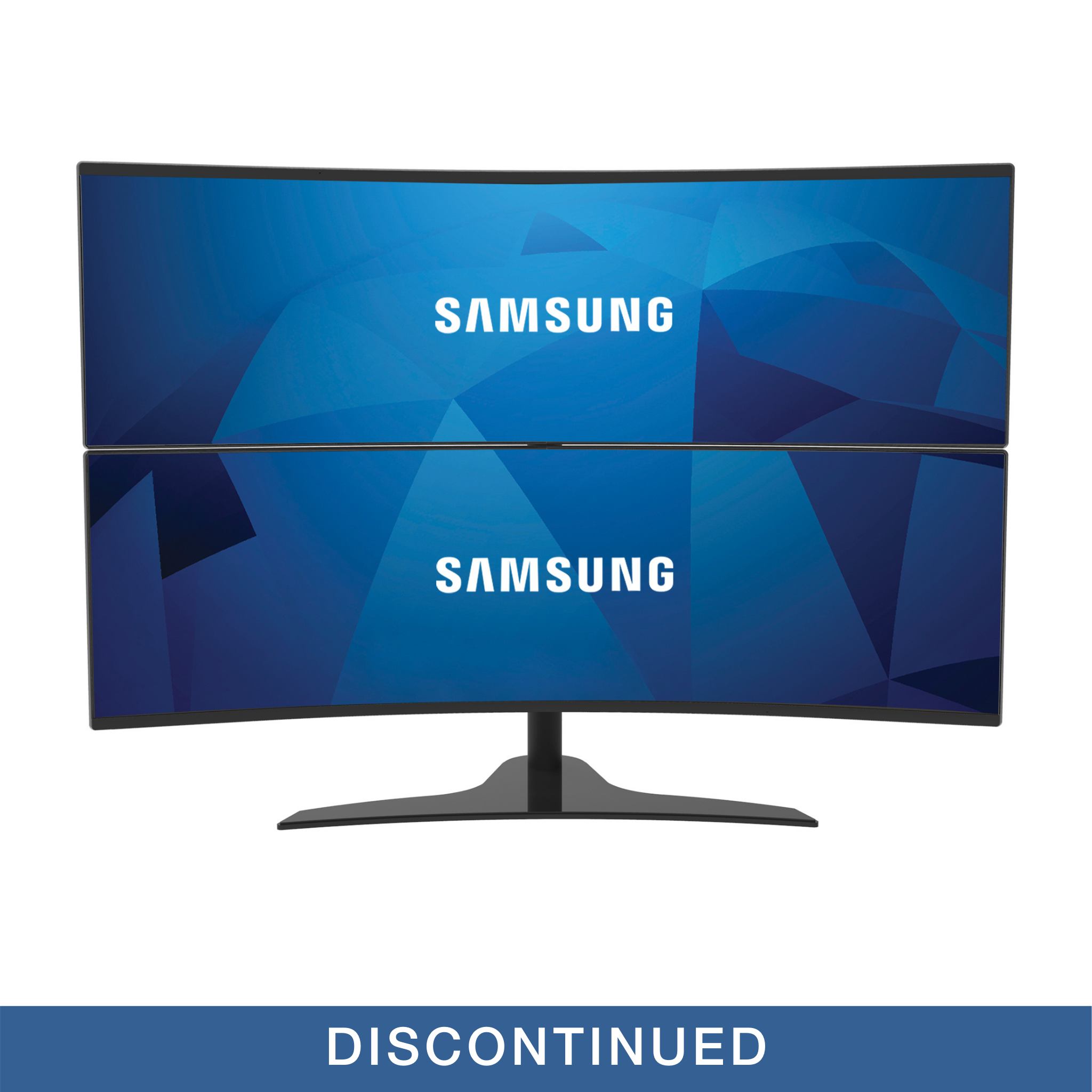 Freestanding Desktop Stand For Samsung Super Ultra Wide Curved Monitor Peerless Av