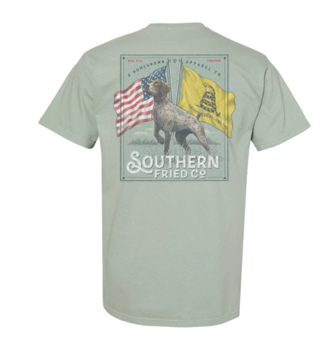 Southern Fried Cotton Pointer Flags Short Sleeve T Shirt In Bay Prosperity Home A Division Of Prosperity Drug Co