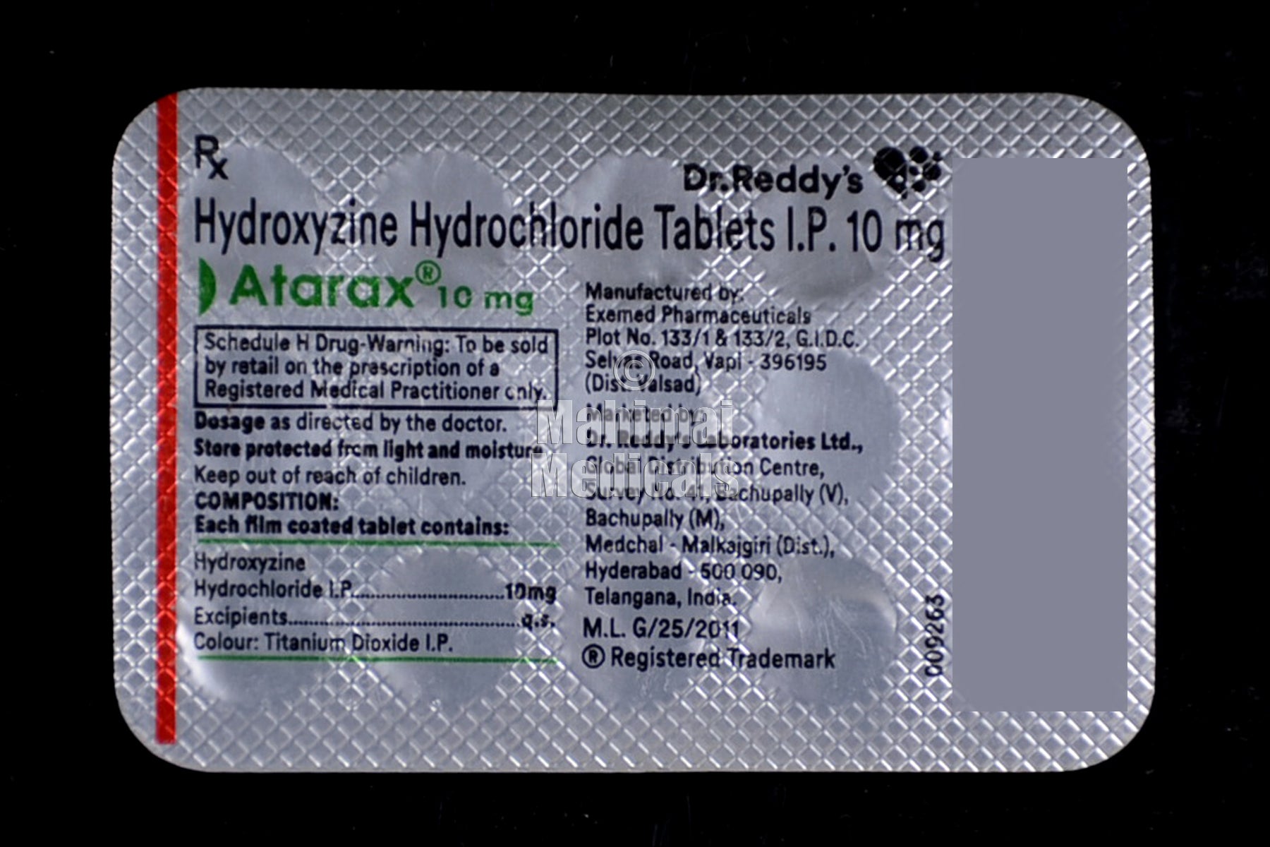 Atarax 10 Mg Tablet Mahimaimedicals