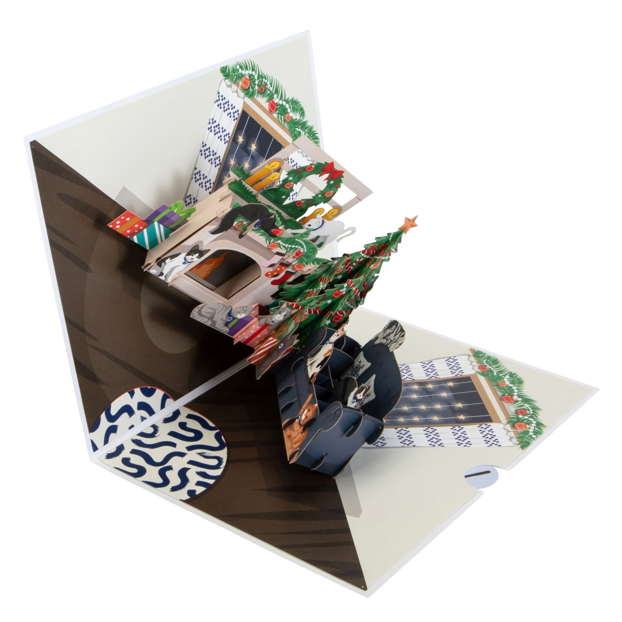 Battersea Cats Charity Pop Up Christmas Card The Cat Gallery