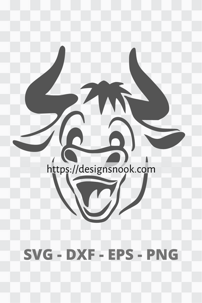Cow Head Svg Cow Cut File Cattle Svg Funny Cow Face Svg Cow Silhou Designs Nook