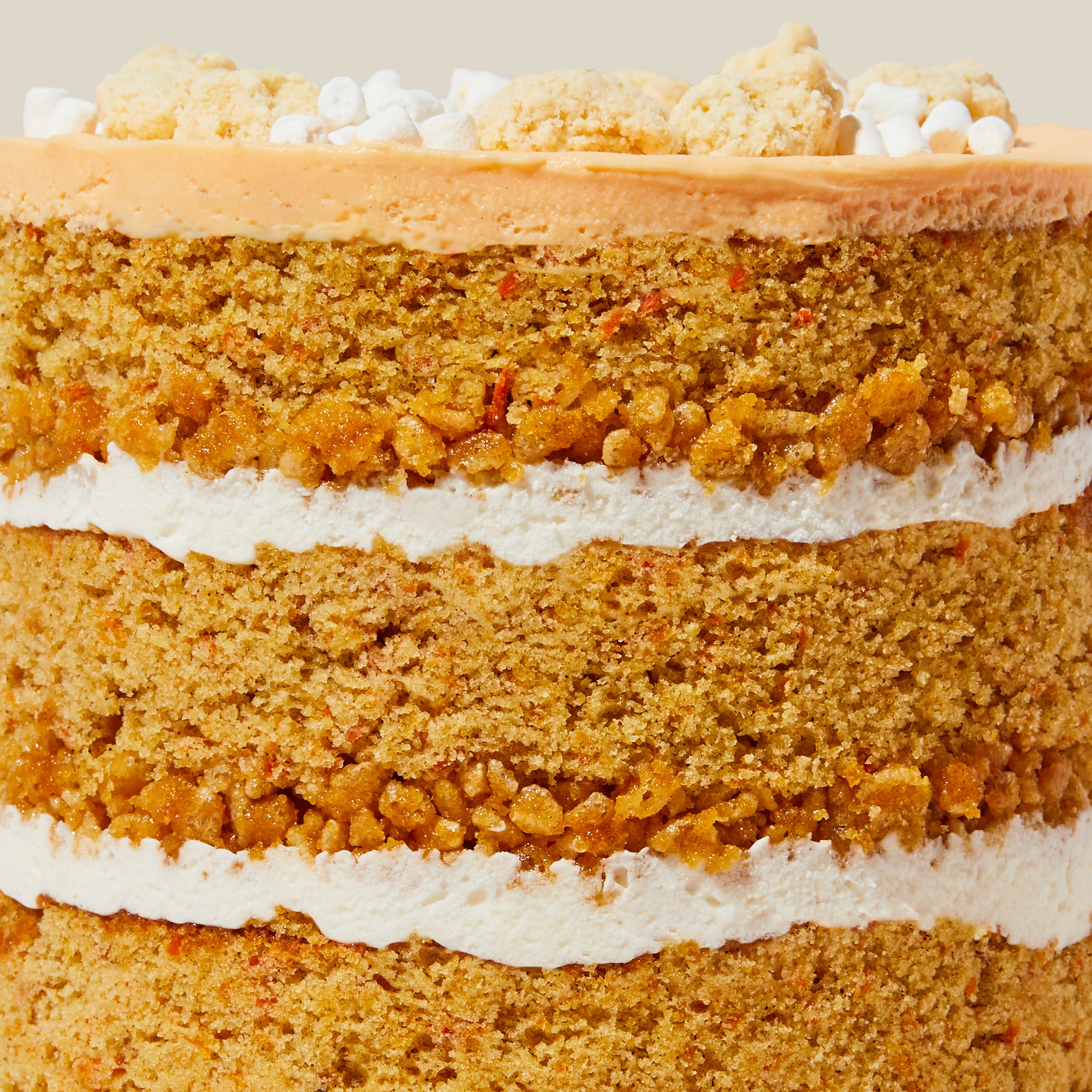 Carrot Marshmallow Crackle Cake Milk Bar