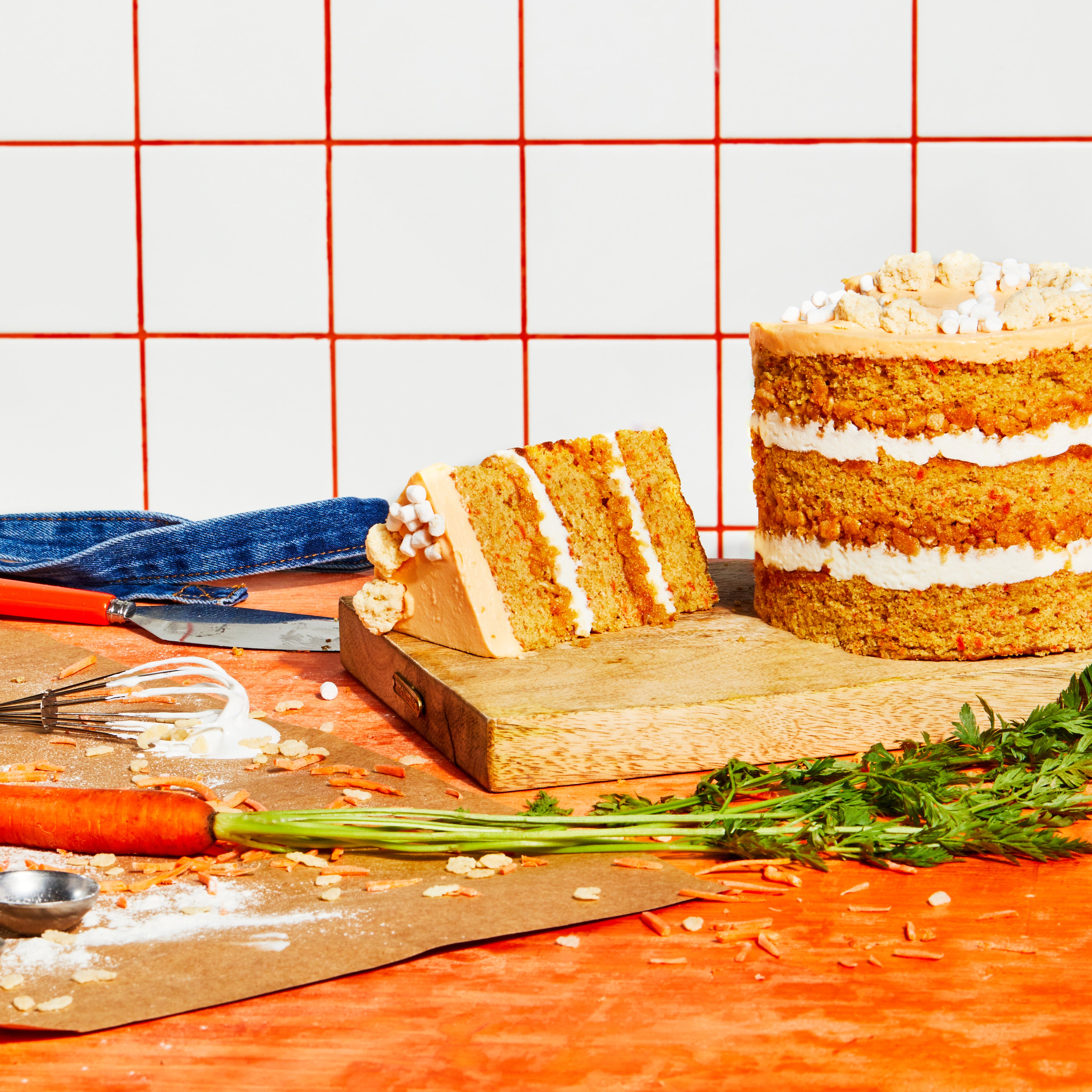 Carrot Marshmallow Crackle Cake Milk Bar