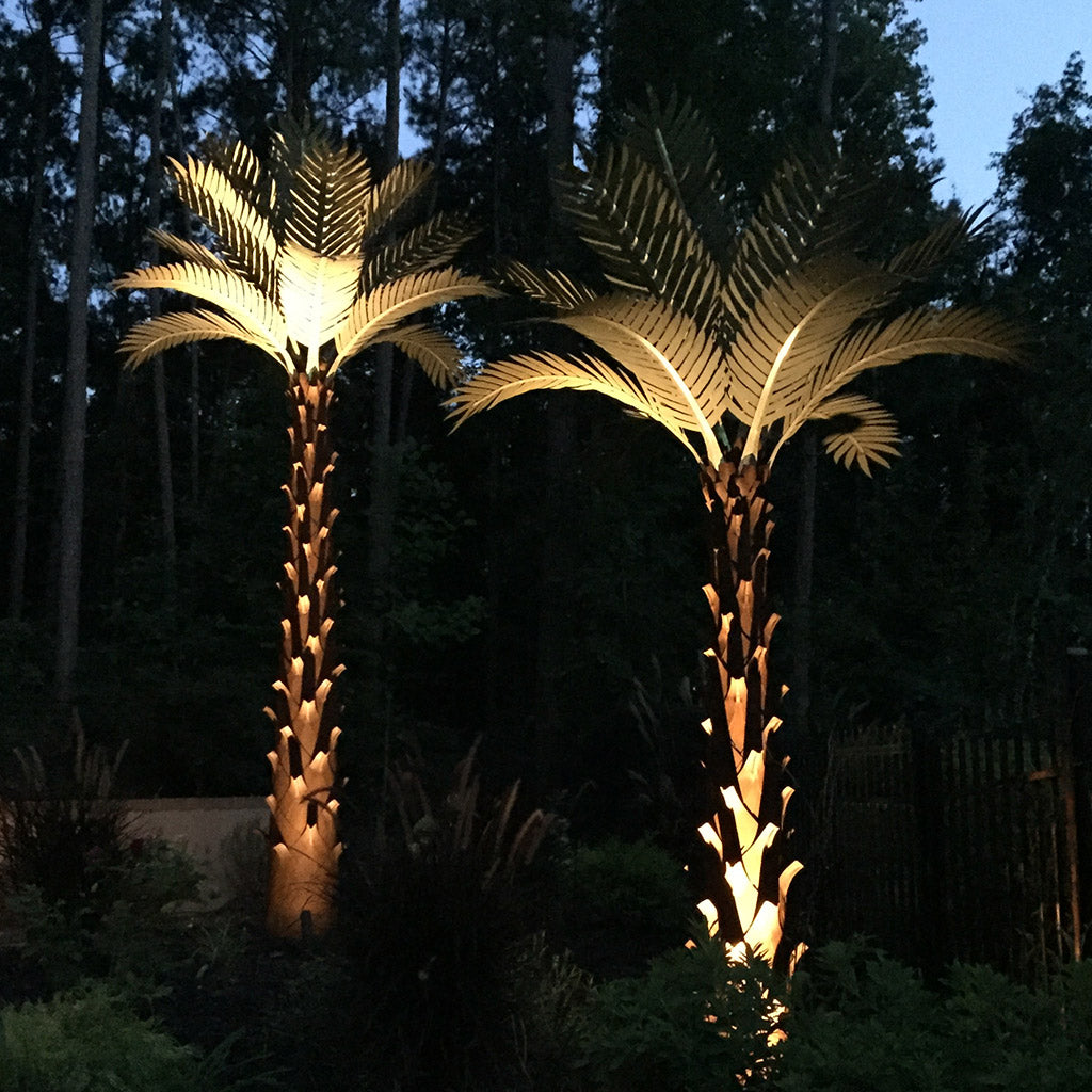 Palm Tree Metal Landscape Art Desert Steel