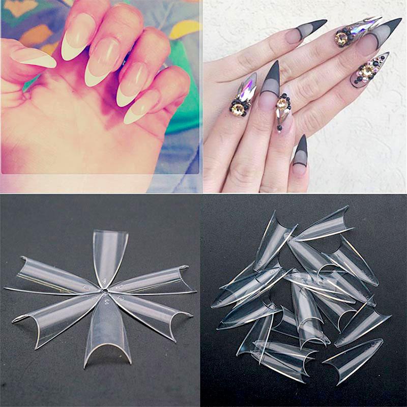 Stiletto Sharp Nail Tips 500ct Nsi Australia