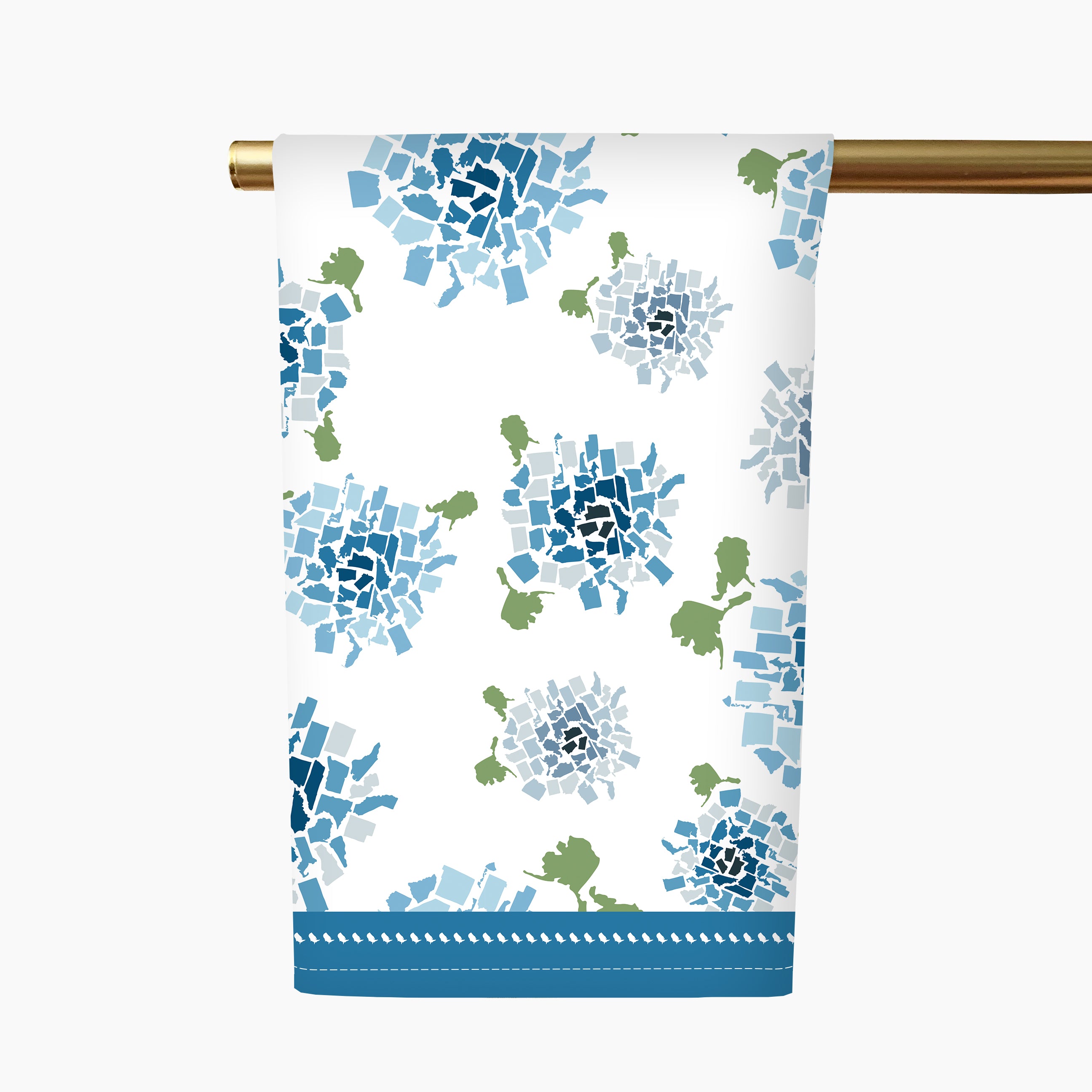 Fifty States Hydrangea Tea Towel Honey Hank