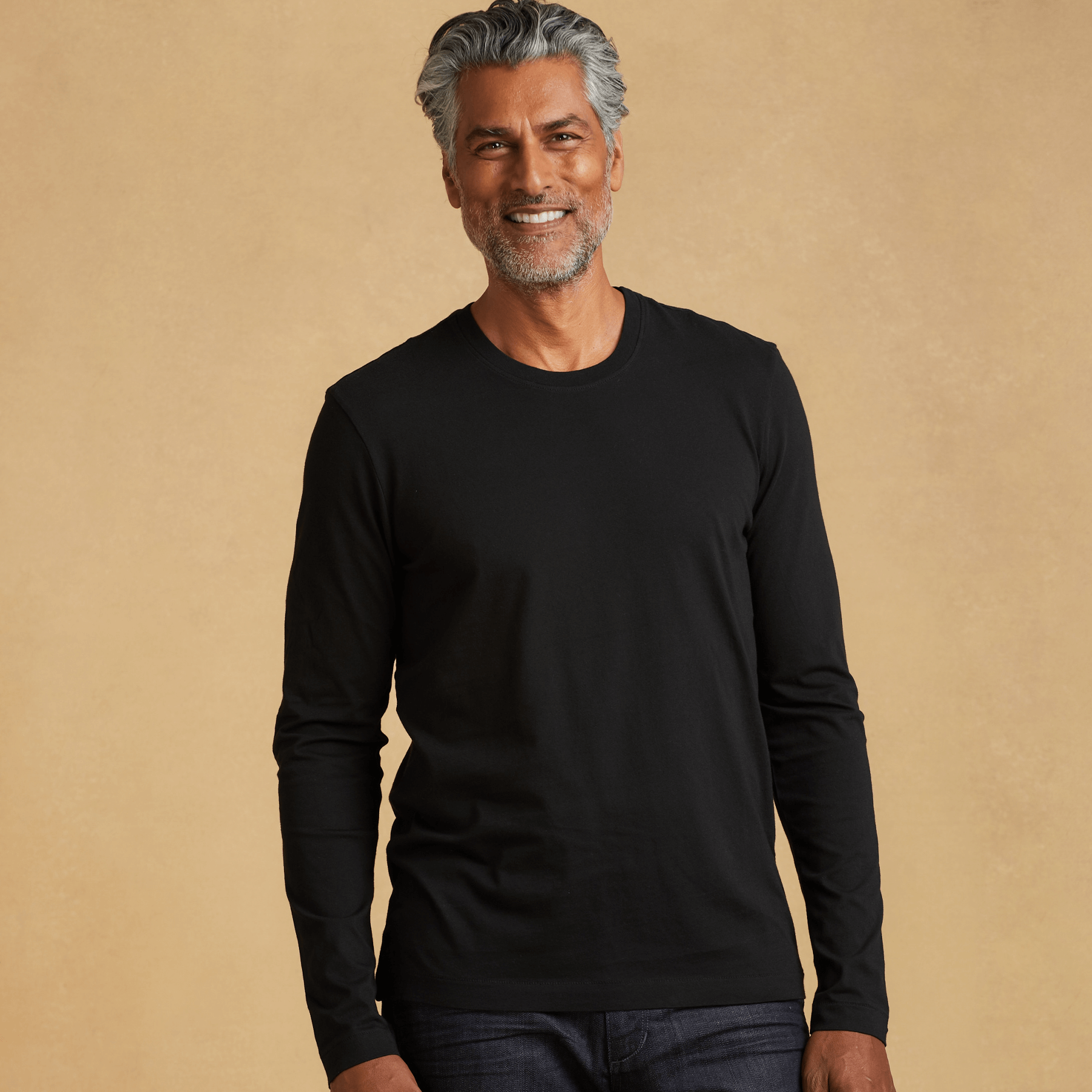 Mens Long Sleeve V Neck Classic T Shirt The Classic T Shirt Company