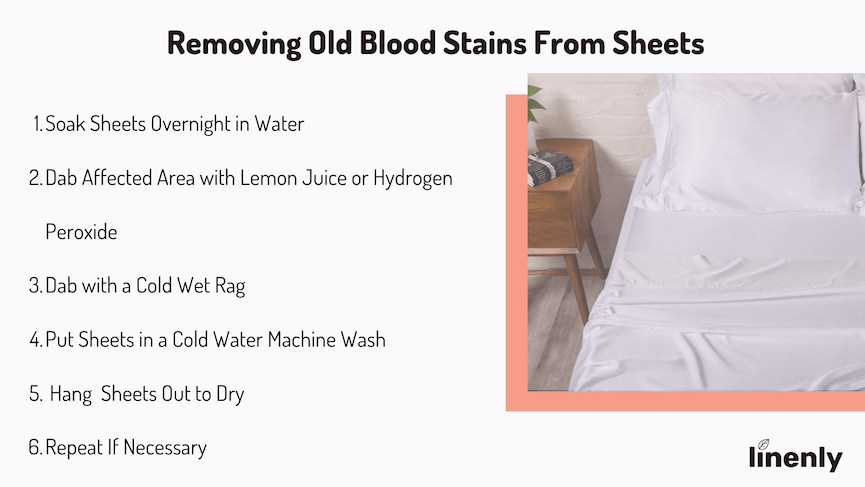 How To Remove Blood From Sheets Linenly