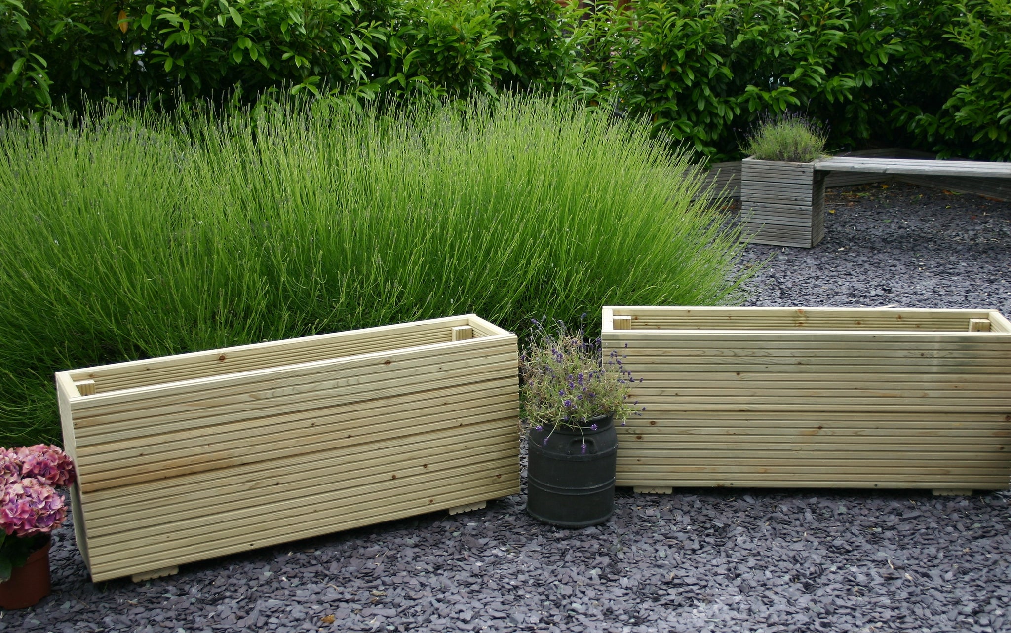 Xxl Extra Large Tall Garden Planter 50cm Deep Wooden Trough Patio Plan Mulberry Tree At Home