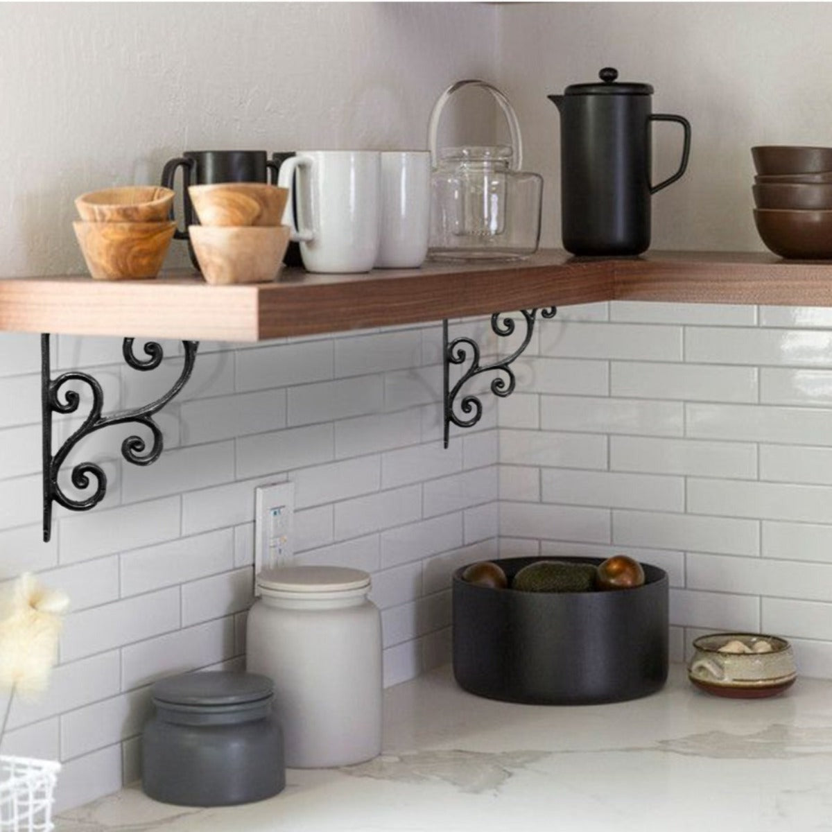 Scroll Iron Shelf Brackets Iron Accents