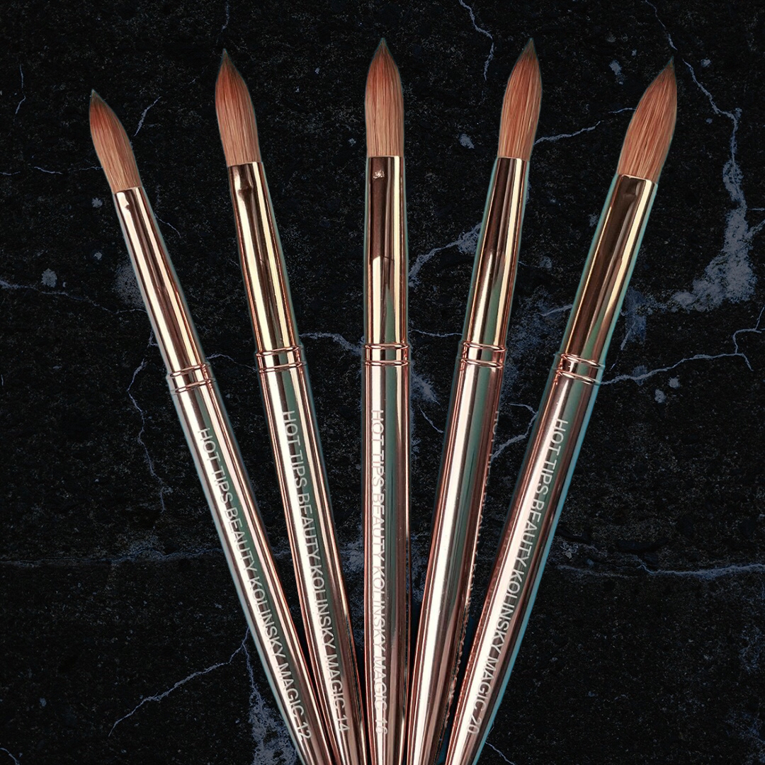 Htb Acrylic Kolinsky Nail Brush By Hot Tips Beauty