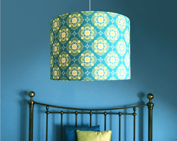 Boho Turquoise Green Lampshade Sophie Tilston