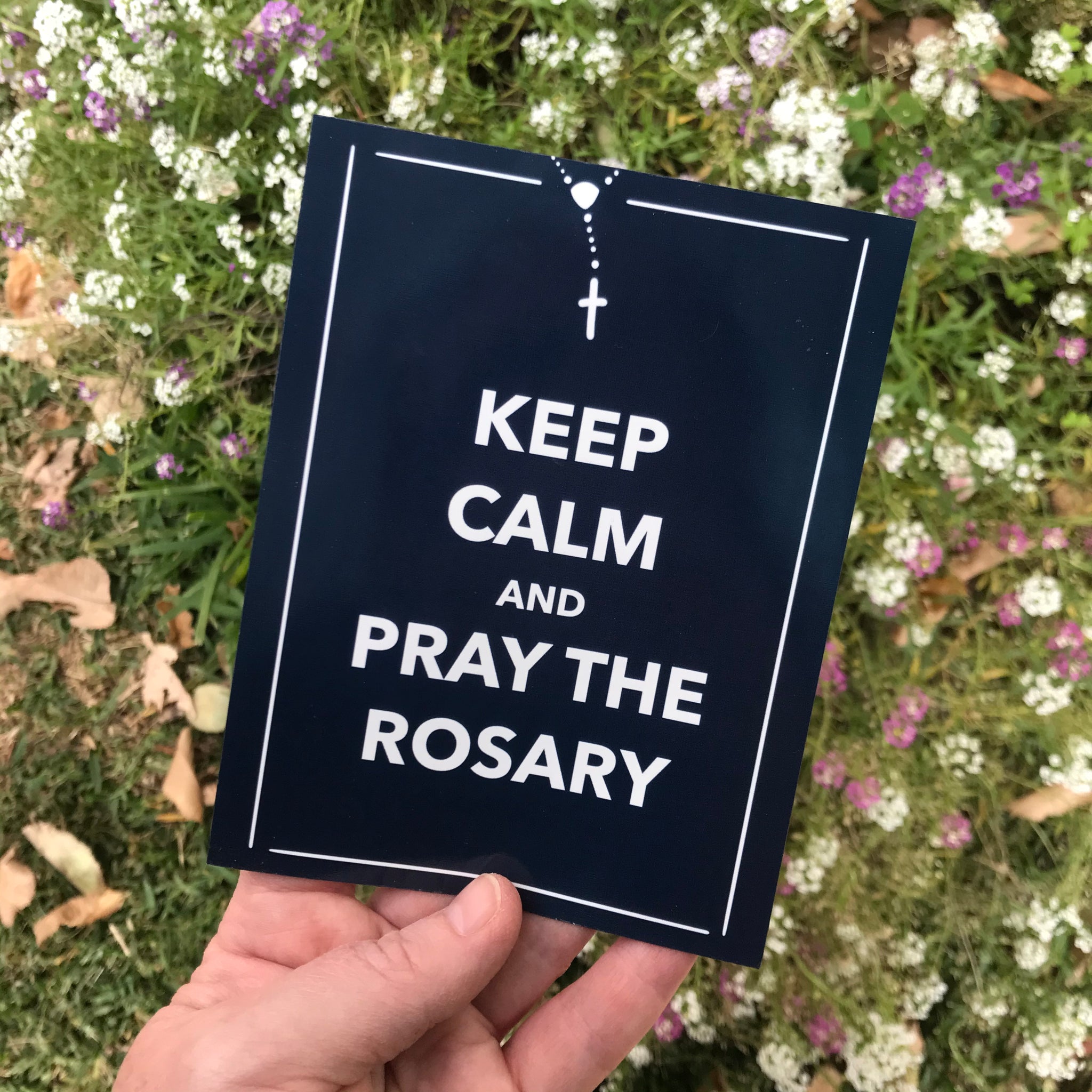 Keep Calm And Pray The Rosary Magnet Marian Graces