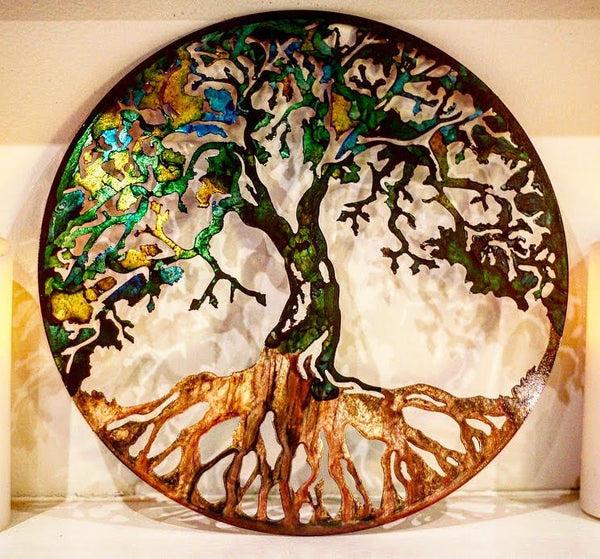 Metal Tree Tree Art Metal Wall Art Metal Tree Art Family Tree Wa Houzz Art Decor