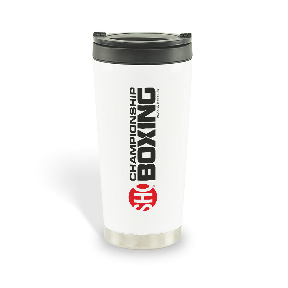 Sho Championship Boxing Logo 16 Oz Stainless Steel Thermal Travel Mug Showtime