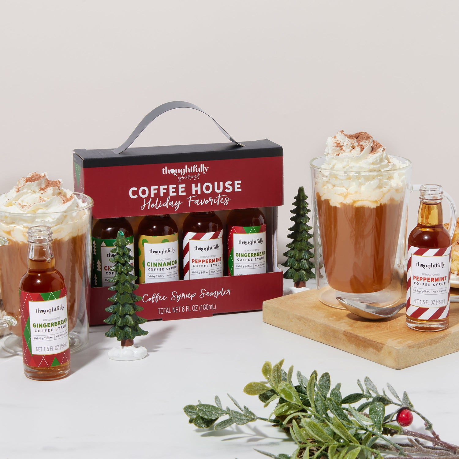 Holiday Flavors Coffee Syrup Sampler 4 Pack